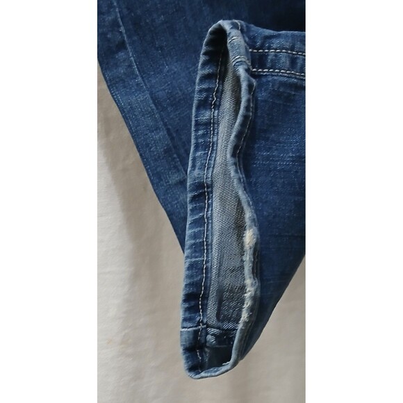 Wrangler Womens Stretch Bootcut Mid-Rise Jeans 07MWZ 9x34 Bling Embroidered Note - Picture 10 of 13